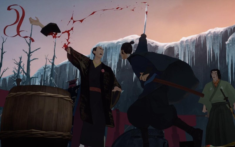 Mizu y Shindo en 'Samurái de ojos azules'