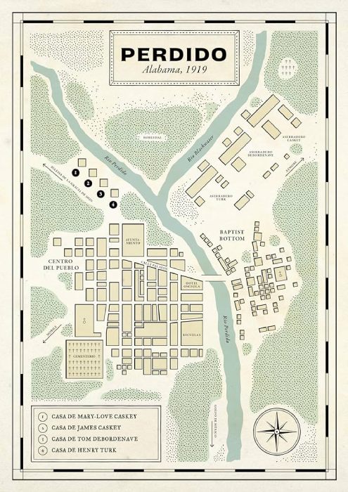 Mapa de la ciudad de Perdido.