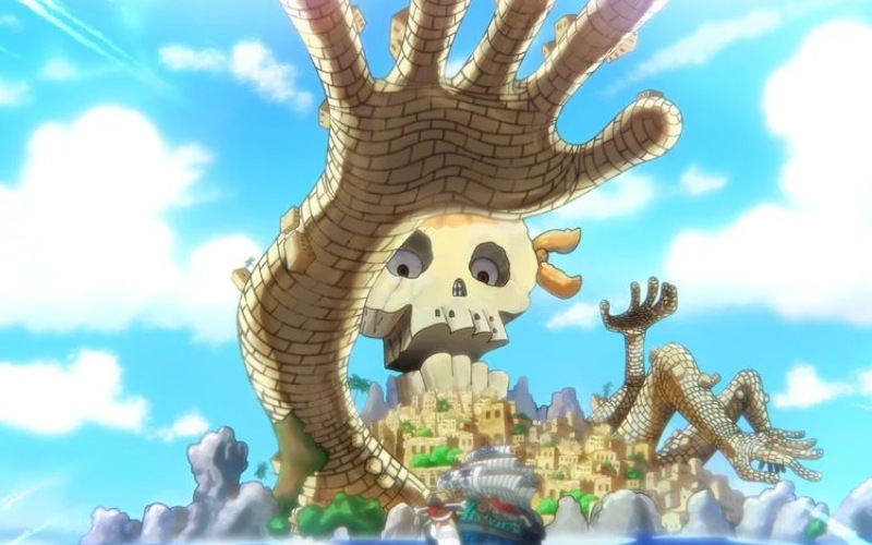 Avalo Pizarro fusionado con la isla Hachinosu.